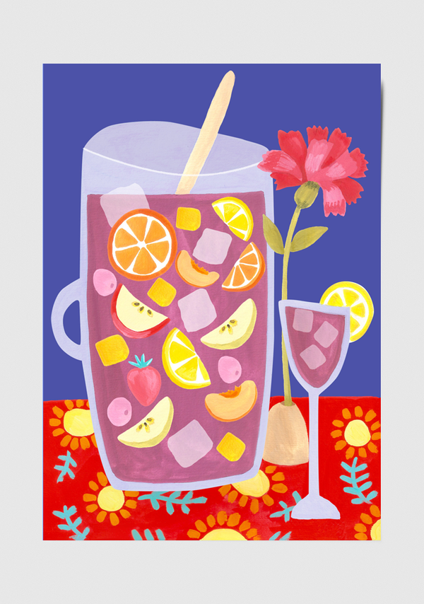 A6 Tarjeta o Postal con Sobre Sangría