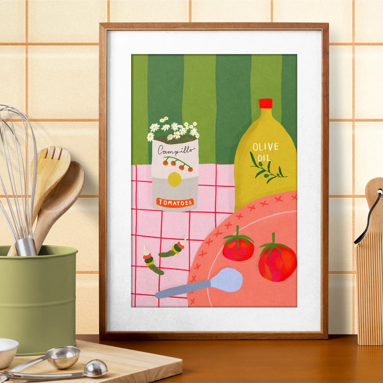 Lámina aceite y Tomate Campillo Olive Oil