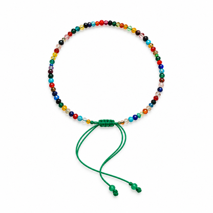Pulsera Piedras Naturales - Rojo rosado