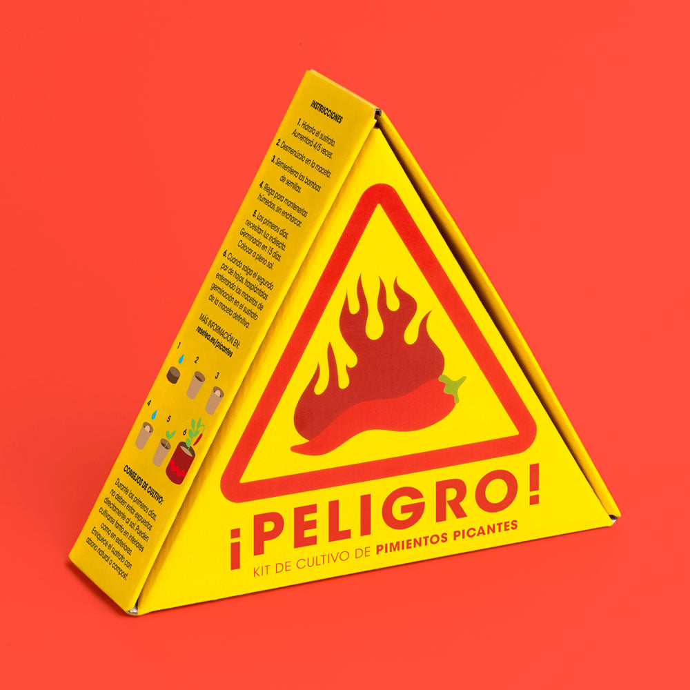 Kit de cultivo de pimientos picantes Peligro