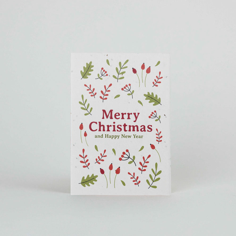 Postal plantable Merry Christmas